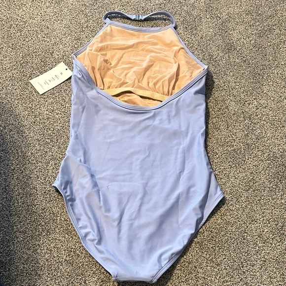 MARIA NWT periwinkle halter leotard - Picture 4 of 8